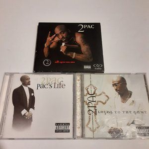 2PAC Set of 3 CDs All Eyez On Me, Loyal to the Game, 2 Pac Pac's Life